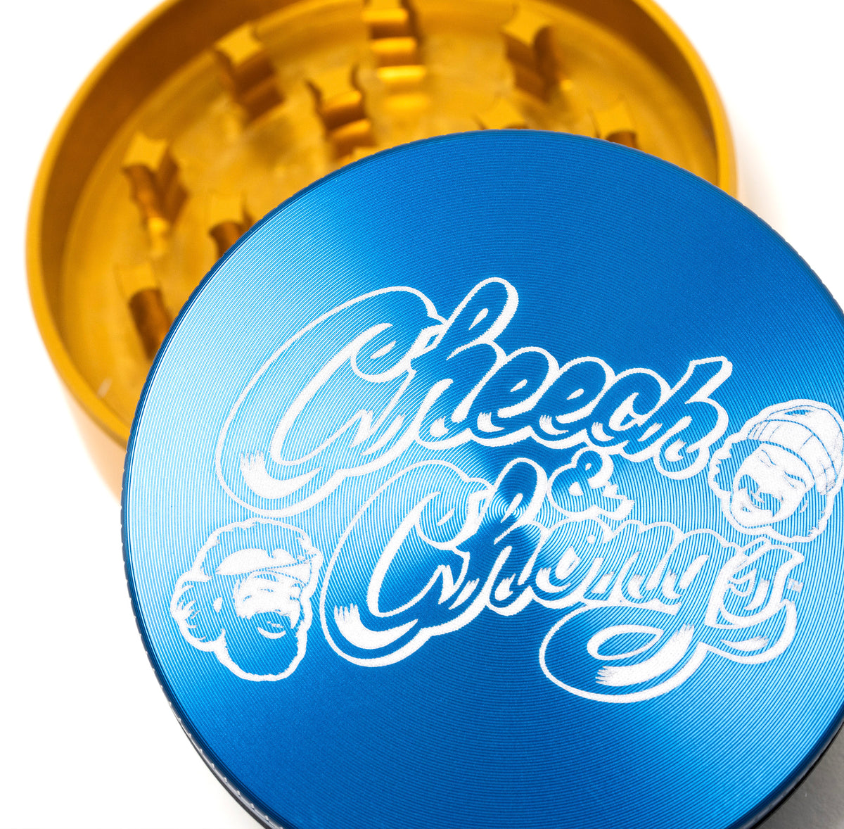 Cheech and Chongs Aluminum 2 Piece Medium Grinder