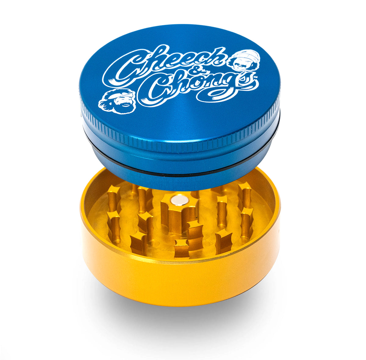 Cheech and Chongs Aluminum 2 Piece Medium Grinder
