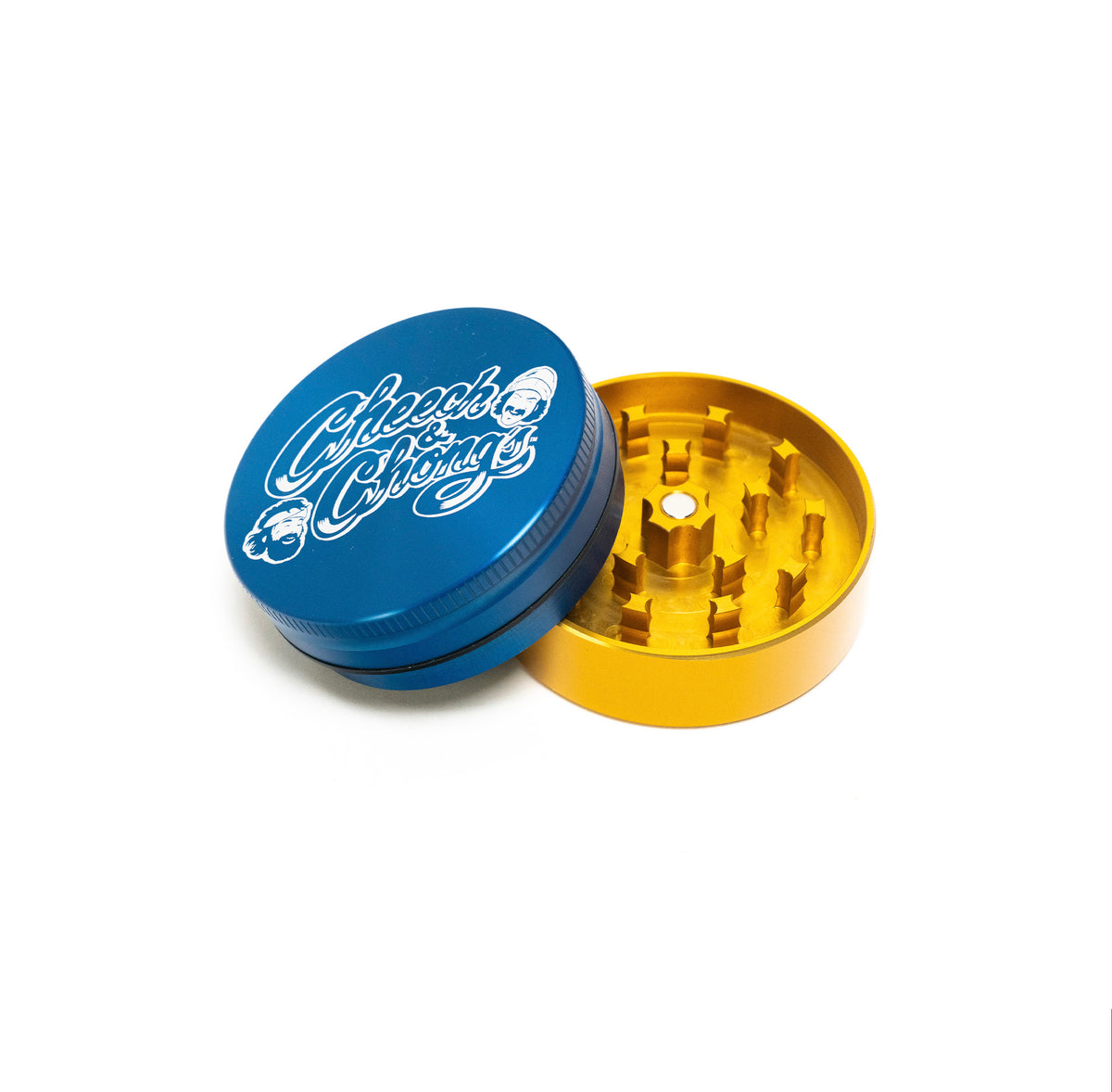 Cheech and Chongs Aluminum 2 Piece Medium Grinder