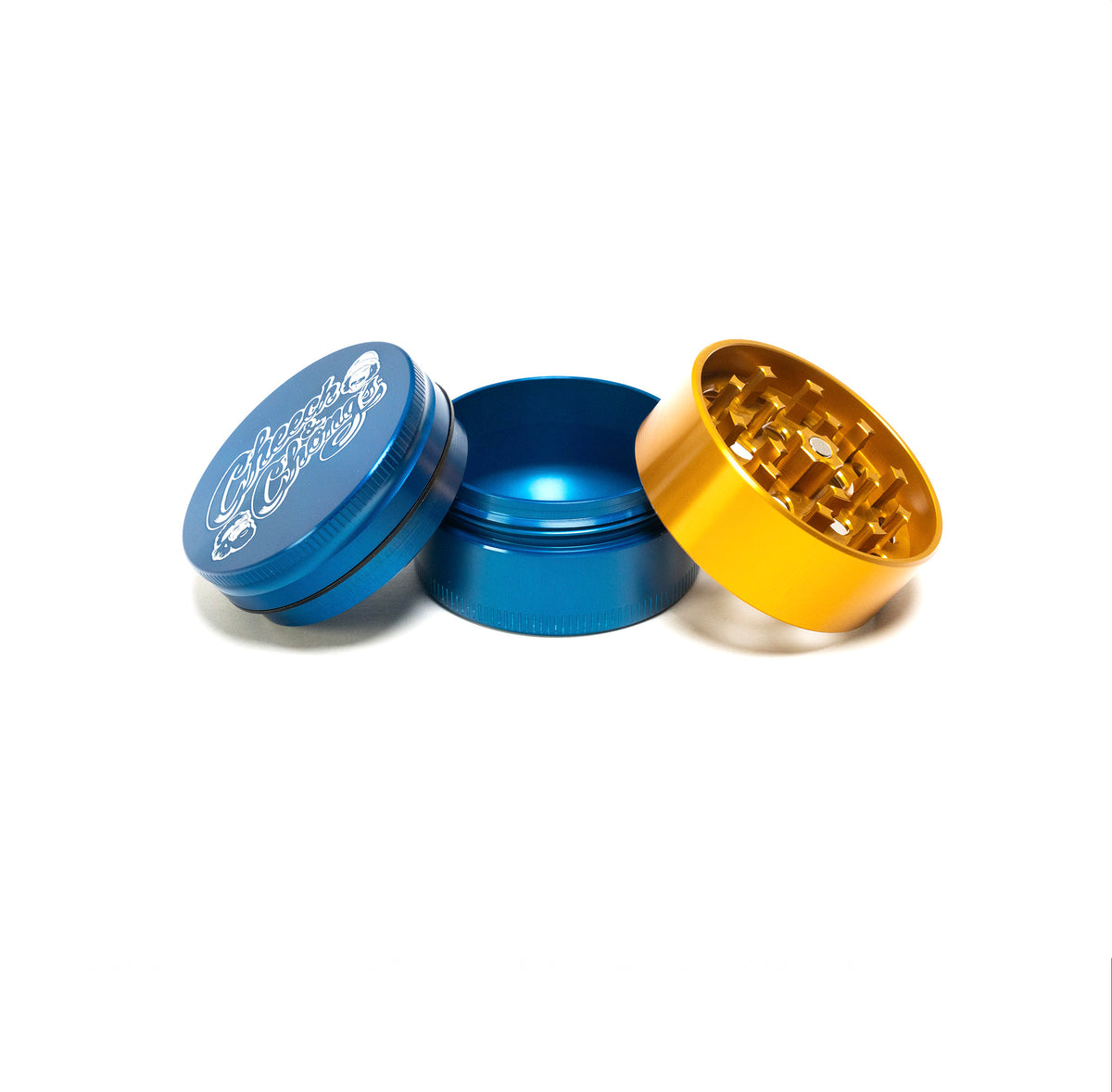 Cheech and Chongs Aluminum 3 Piece Medium Grinders