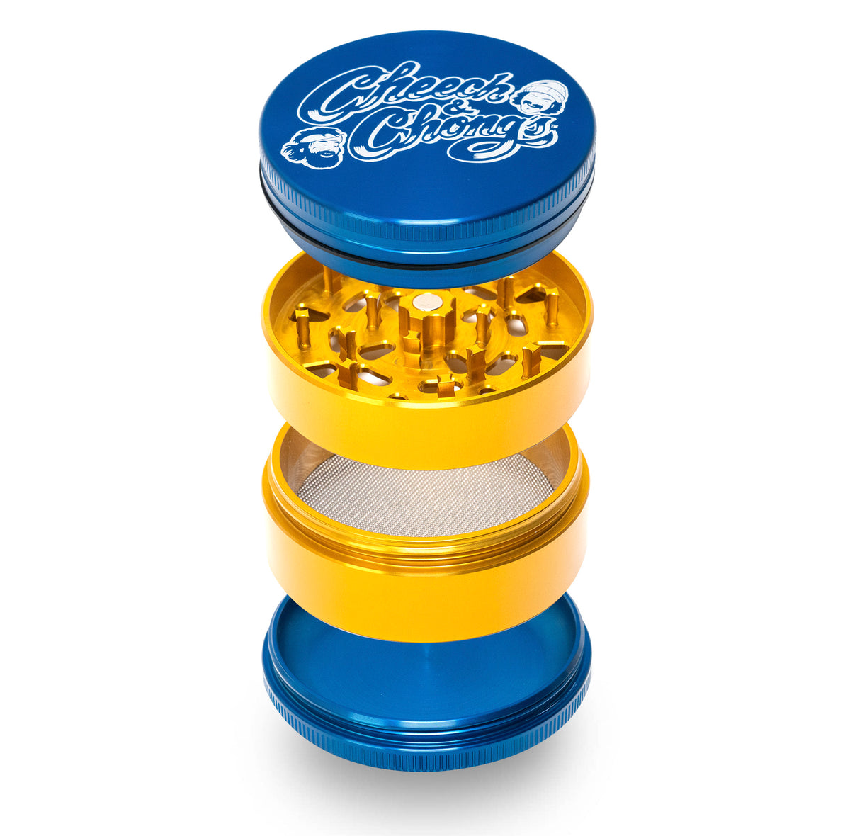 Cheech and Chong's Aluminum 4 Piece Large Grinders