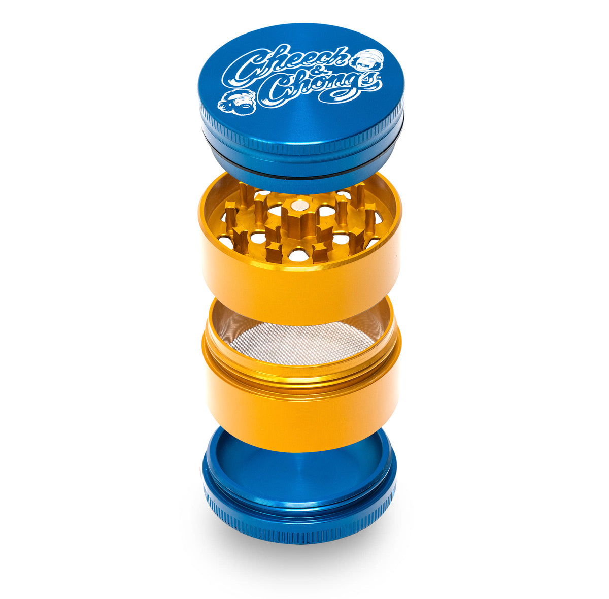 Cheech and Chongs Aluminum 4 Piece Medium Grinders