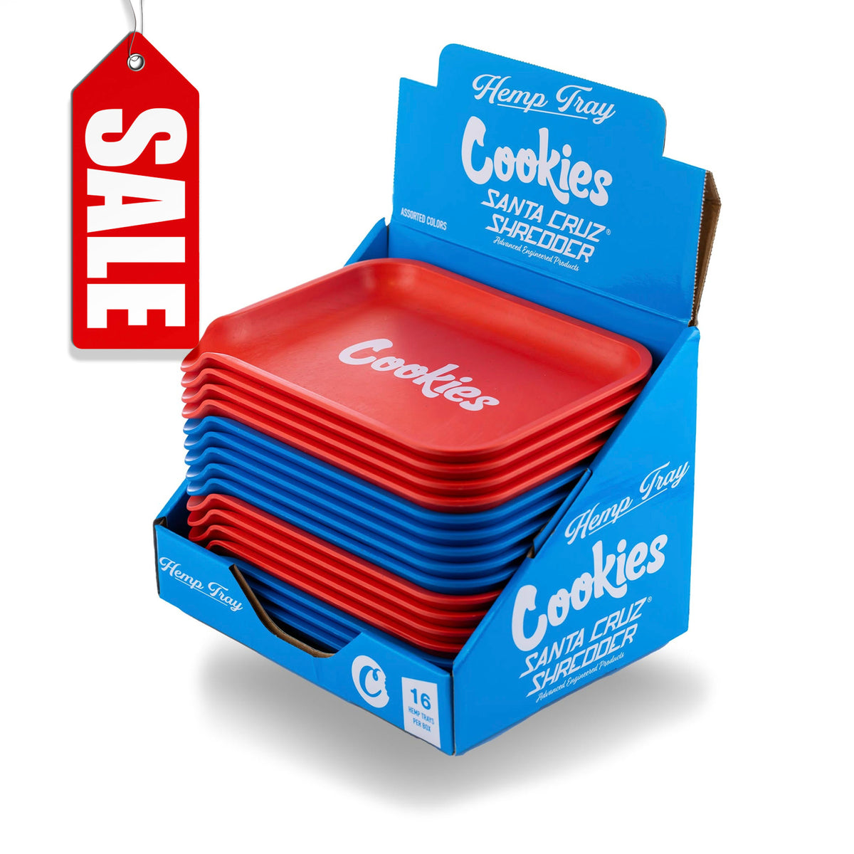 Hemp Rolling Tray Small - Cookies Logo