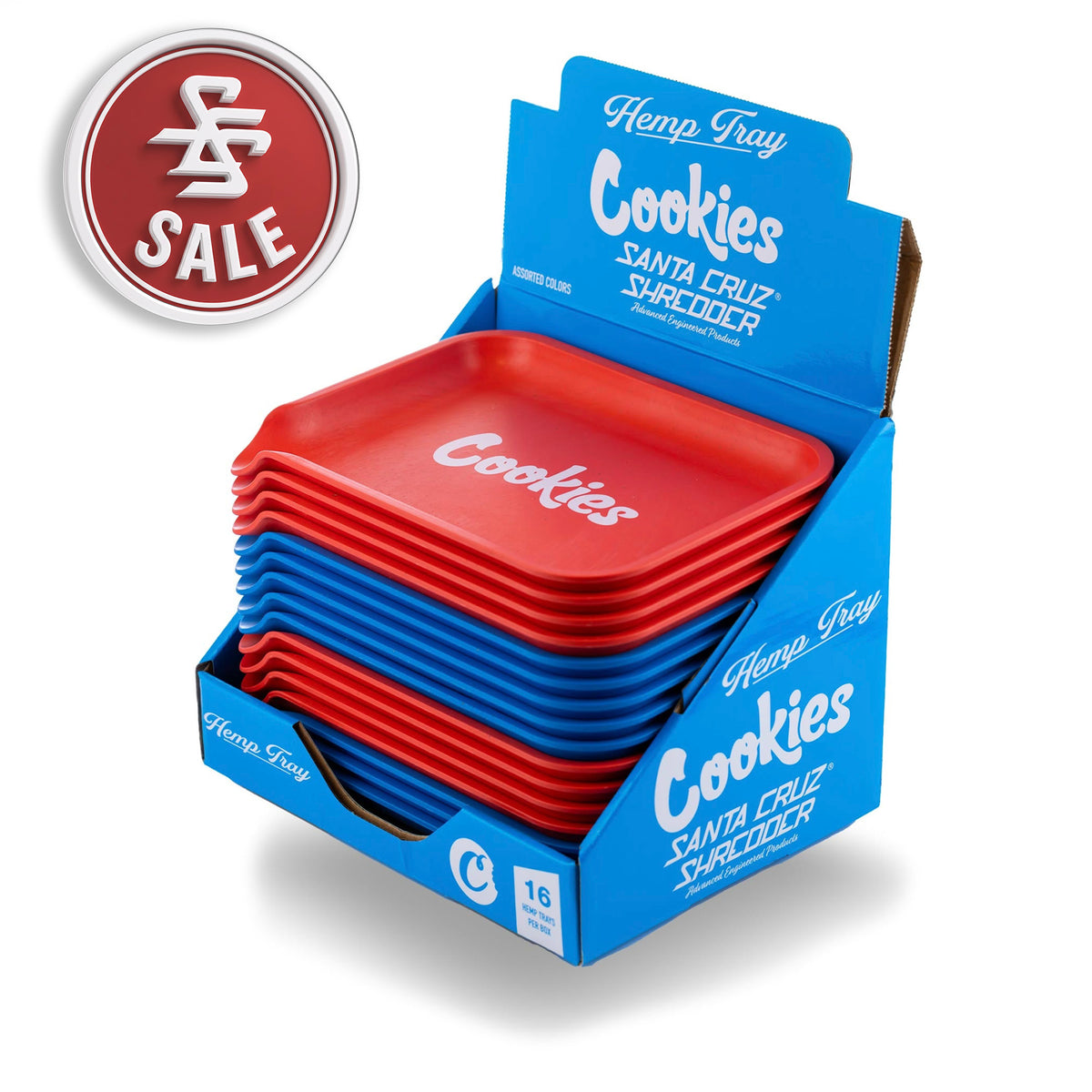 Hemp Rolling Tray Small - Cookies Logo