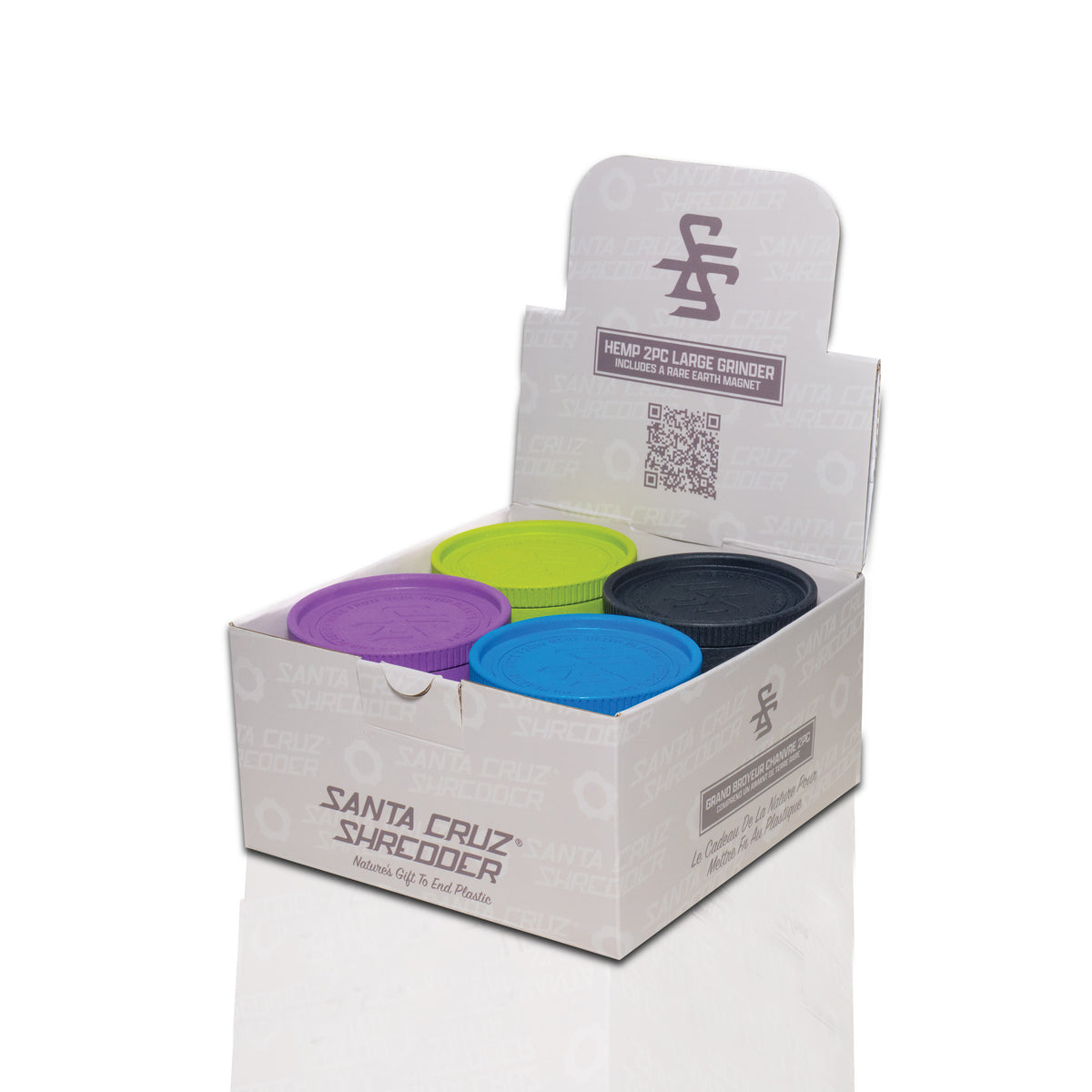 Hemp 2 Piece Grinder with Rare Earth Magnet