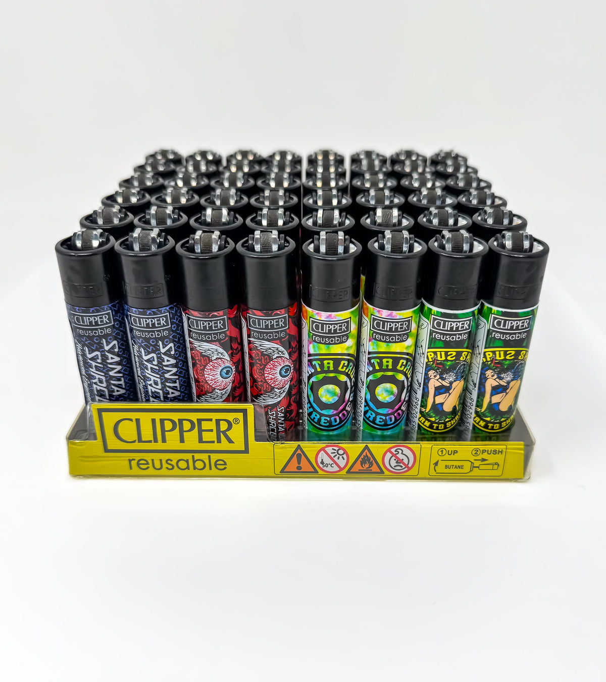 Santa Cruz Shredder Clipper Lighter (48 PCS)