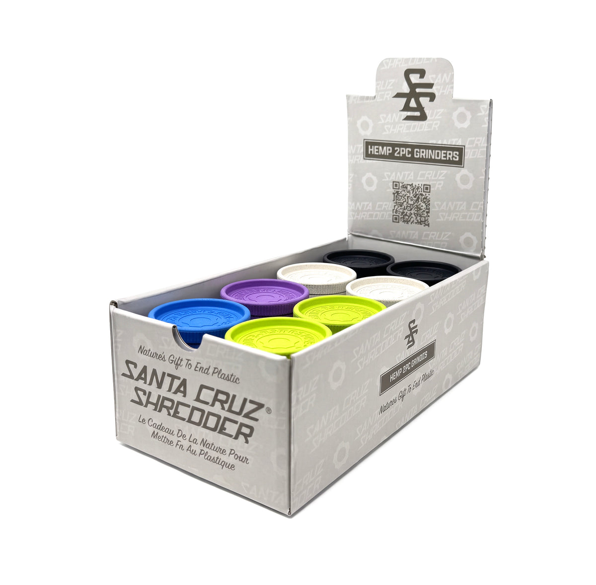 Hemp 2 Piece Grinders - SCS Logo