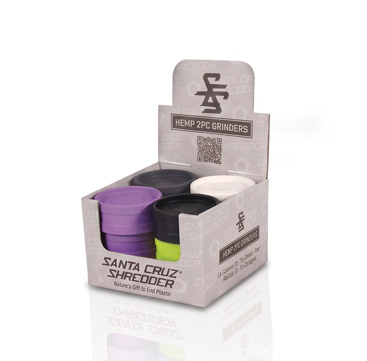 Hemp 2 Piece Grinder - SCS Logo