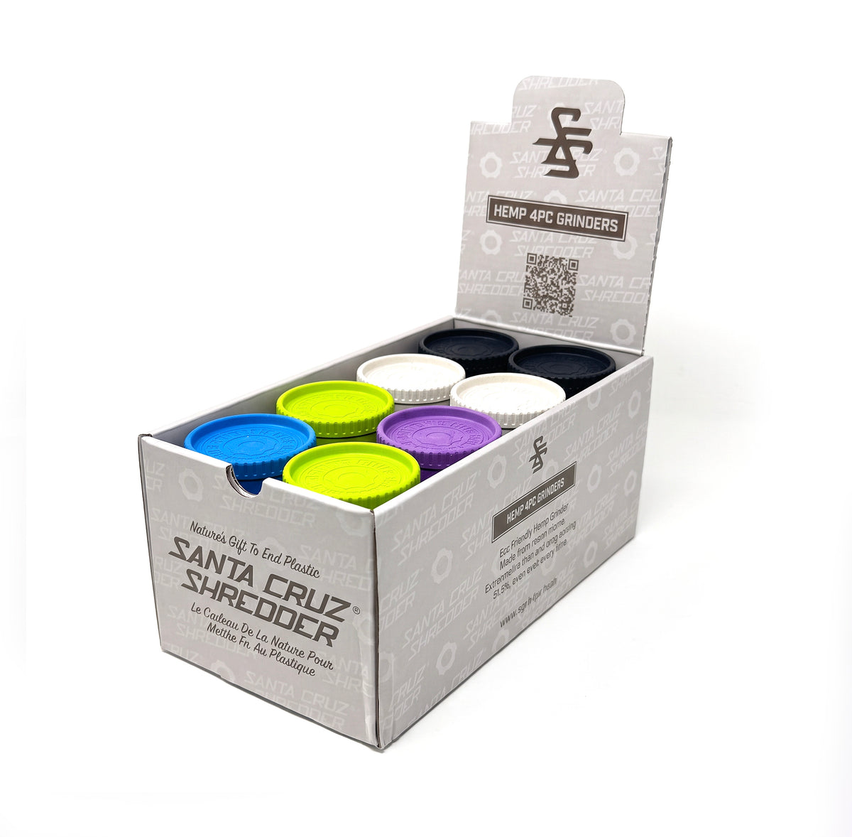 Hemp 4 Piece Grinder - SCS Logo