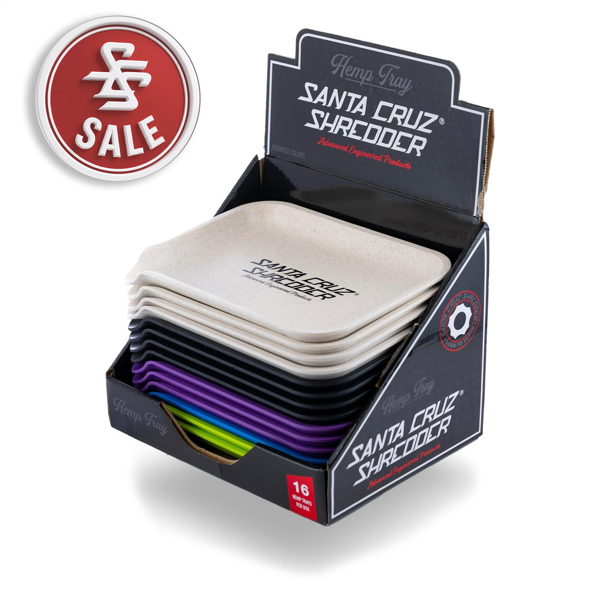 Hemp Rolling Tray Small - SCS Logo