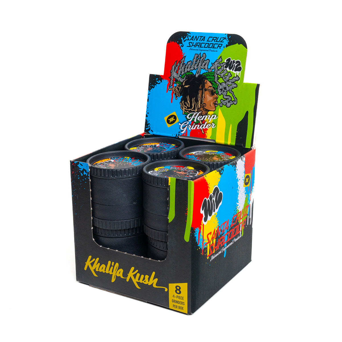 Hemp 4 Piece Grinder - Wiz Khalifa x SCS