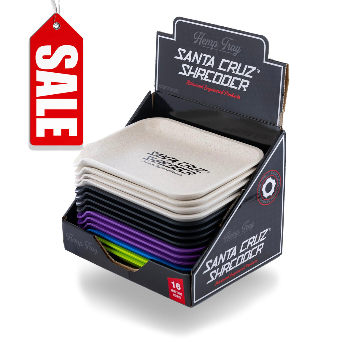 Hemp Rolling Tray Small - SCS Logo
