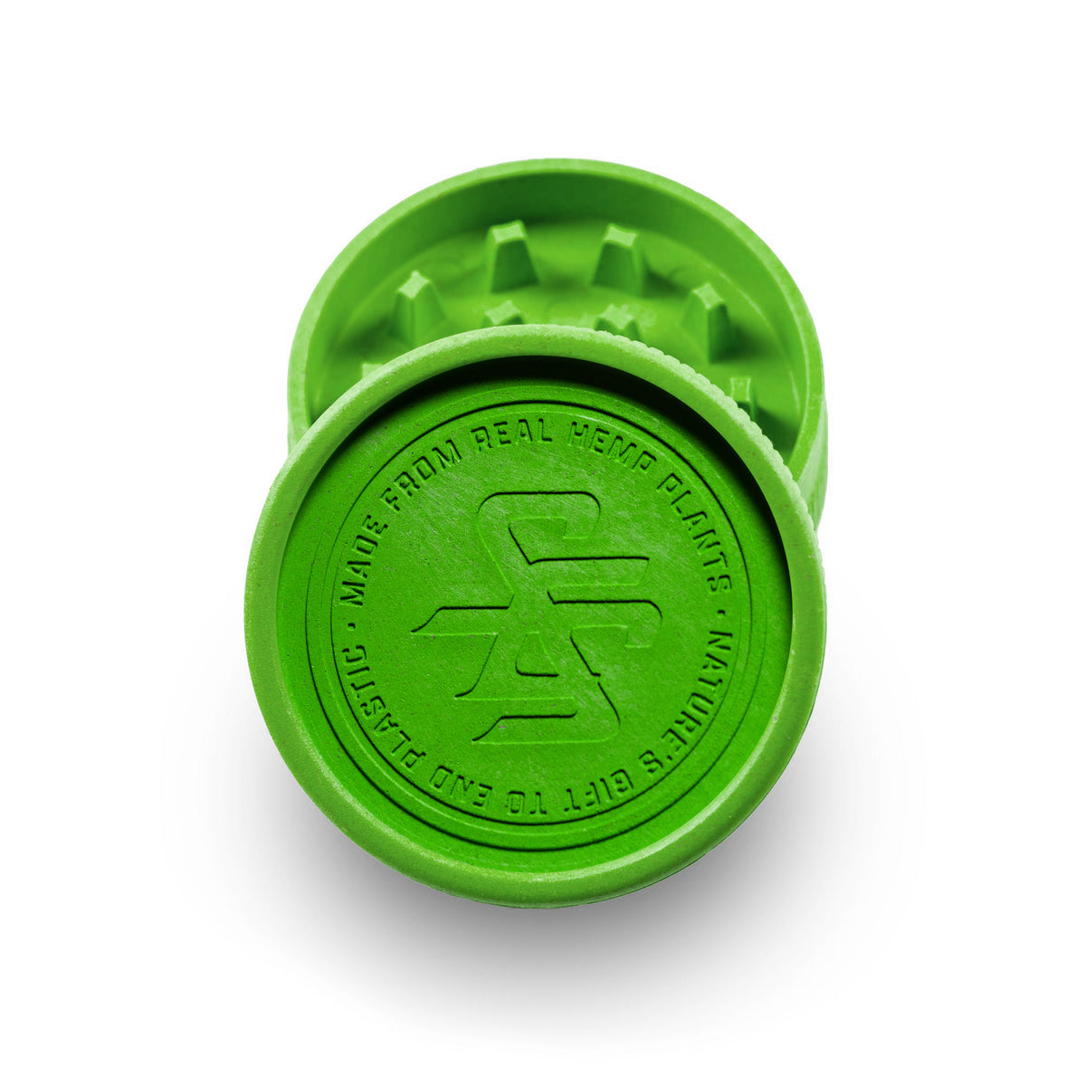 Hemp 2 Piece Grinder with Rare Earth Magnet