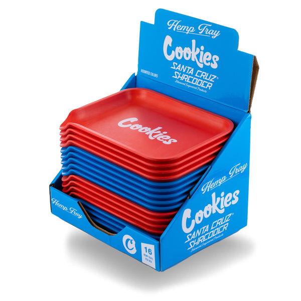 Hemp Rolling Tray Small - Cookies Logo - Santa Cruz Shredder Wholesale