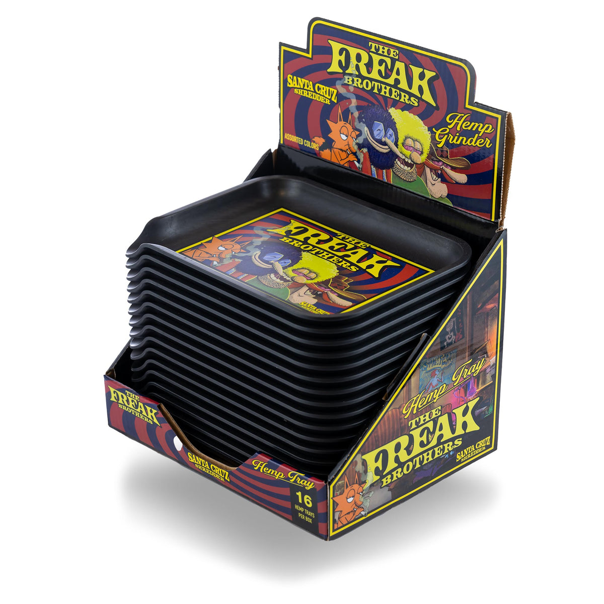 Hemp Rolling Tray Small - Freak Brothers Logo